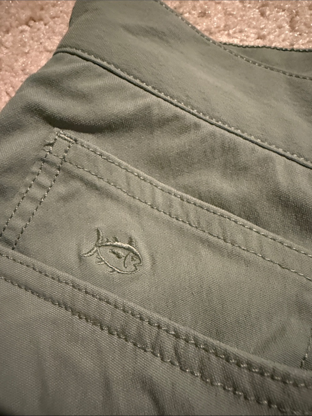 Southern Tide Olive Green Chinos - Picture 3 of 8